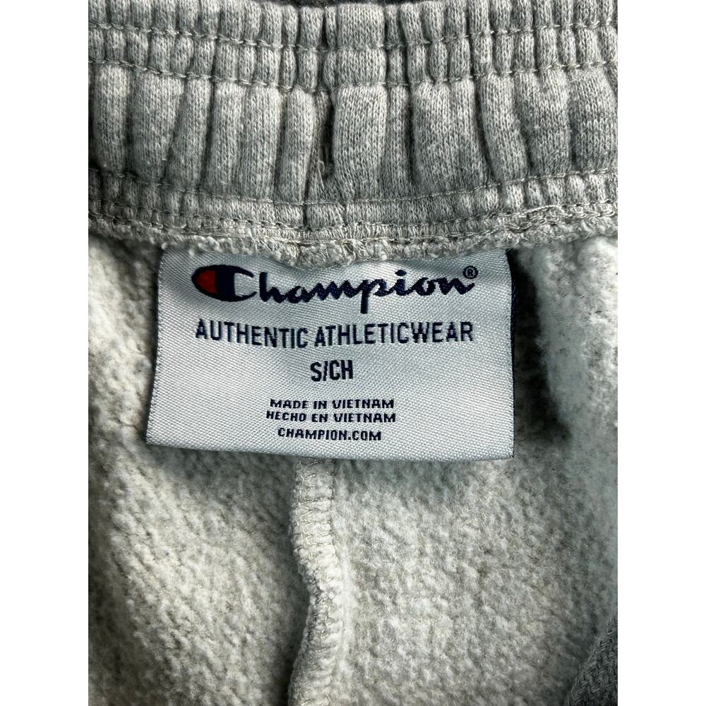 Champion Gray Fleece Jogger Sweatpants Men's Small Athletic Logo - Picture 3 of 8
